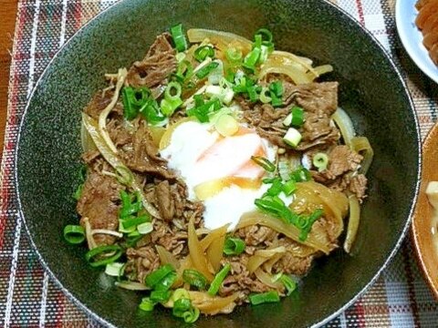 キノコも入れて♪牛丼☆